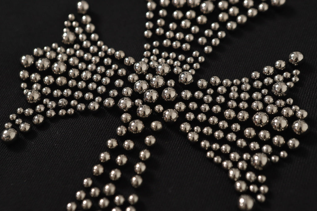 Rhinestone Cross Hoodie - Black Gothic Streetwear Sweatshirt 2633