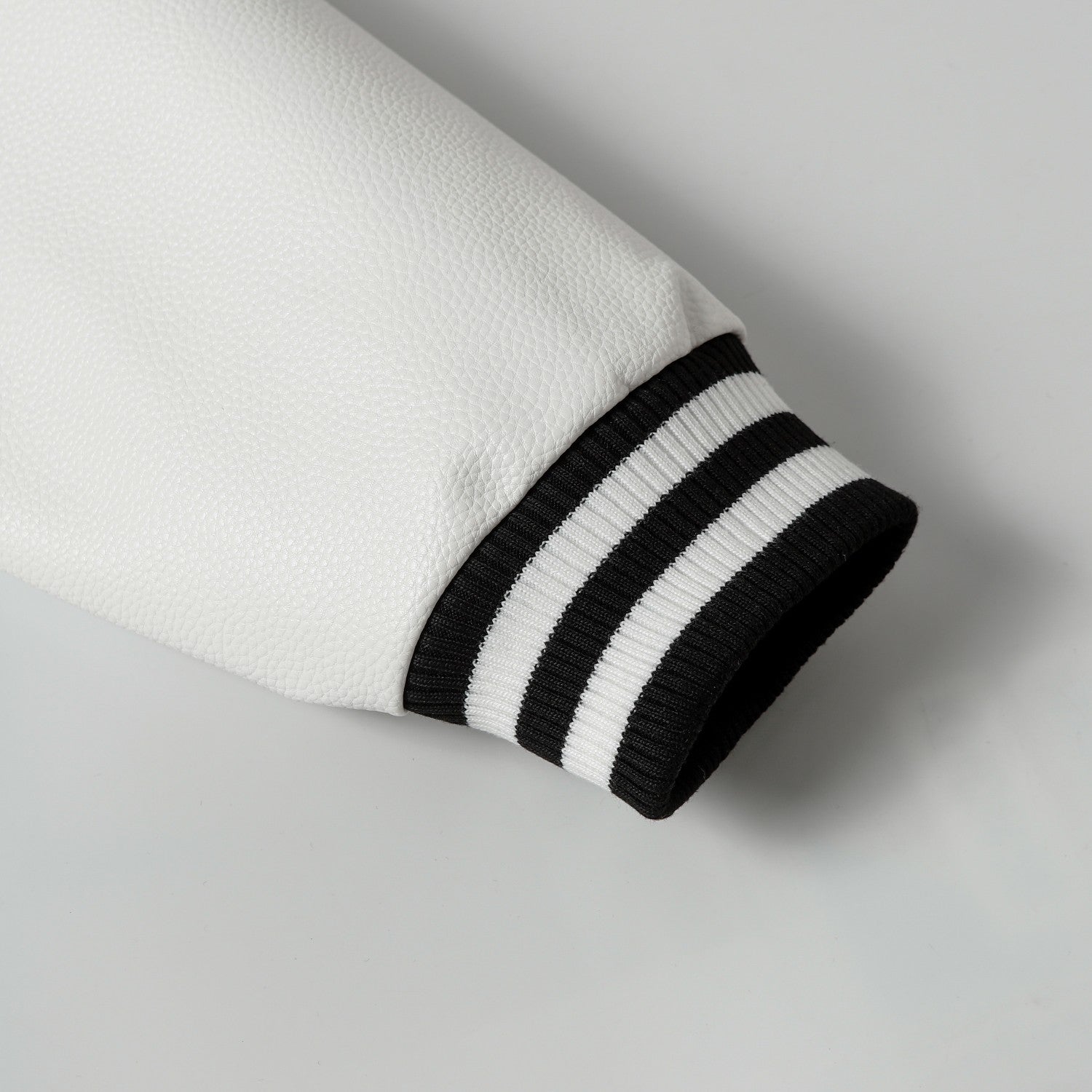 Varsity Jacket - Black White Gothic Baseball Coat 2206