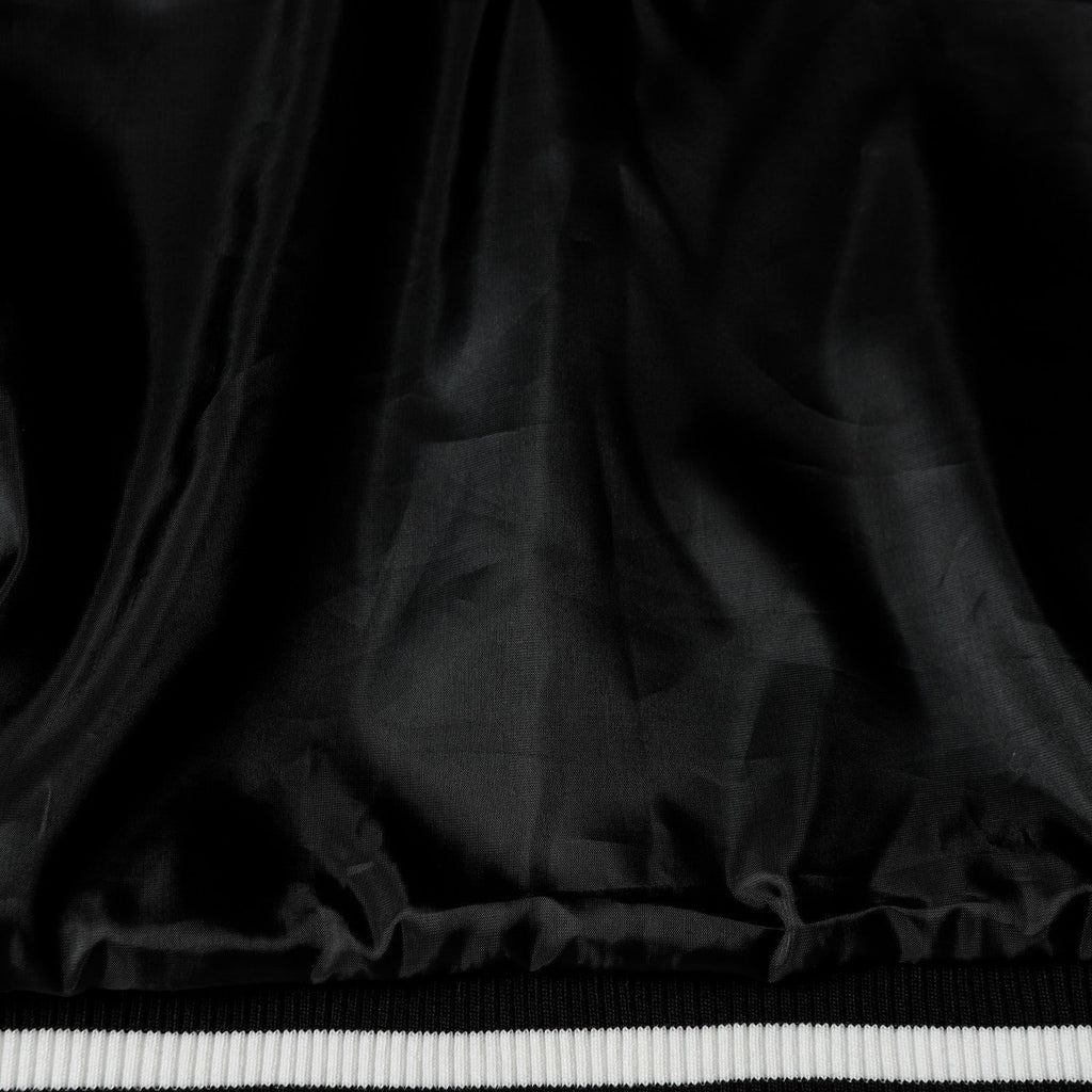 Varsity Jacket - Black White Gothic Baseball Coat 2206