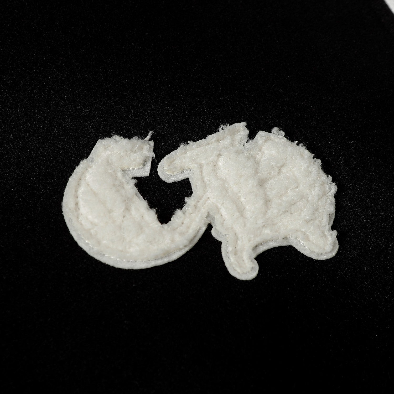 Varsity Jacket - Black White Gothic Baseball Coat 2206